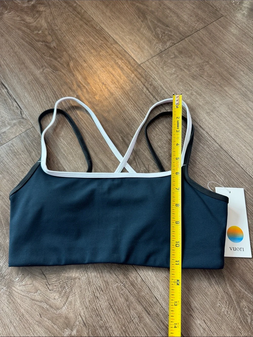 VUORI Daily Track Ink Blue Matching Set XS Leggings + Layered Bra NWT $182